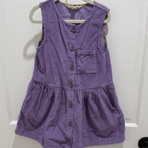 Mini Boden Lilac Button-Front Dress